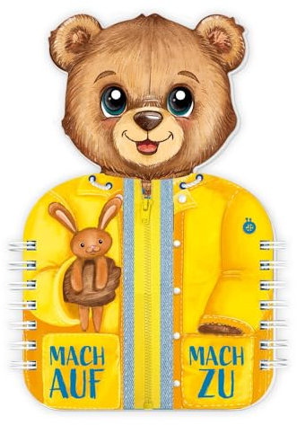 TRÖTSCH - Mach auf mach zu | Spielbuch mit Verschlüssen | Bilderbuch Pappenbuch: Fühl- und Spielbuch Beschäftigungsbuch Kinderbuch Aufmachen Zumachen | Ab 3 Jahren