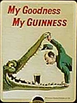 Guinness Krokodil Stahl Kühlschrank Magnet (SG)