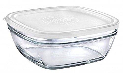Delys-By-Vercal 514447 Saladier avec Couvercle Verre Bleu 14 x 14 cm