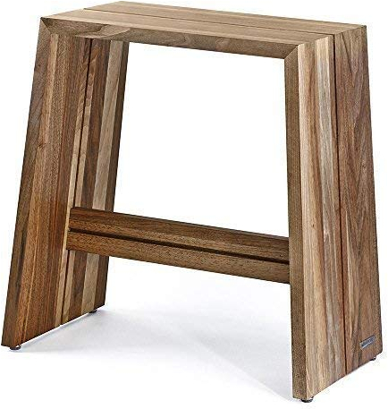 NATUREHOME Design Hocker Massivholz Nussbaum Natur geölt Sitzhocker Holz