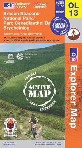 Brecon Beacons National Park - Eastern Area: Sheet OL13 (OS Explorer Map Active)