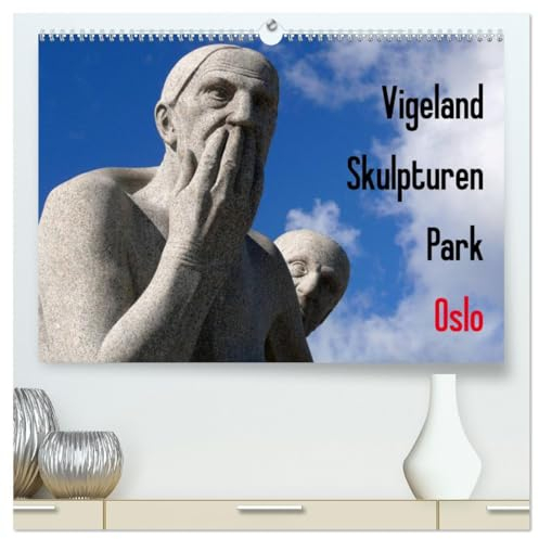 Vigeland Skulpturen Park Oslo (hochwertiger Premium Wandkalender 2025 DIN A2 quer), Kunstdruck in Hochglanz