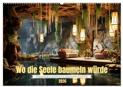 Wo die Seele baumeln würde (Wandkalender 2026 DIN A2 quer), CALVENDO Monatskalender: Wohnträume volle Luxus und Fantasie (CALVENDO Orte)