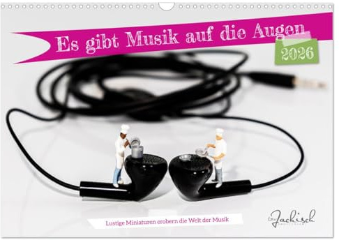 Es gibt Musik auf die Augen (Wandkalender 2026 DIN A3 quer), CALVENDO Monatskalender: Kleine Figuren, die sonst nur in der Modellwelt zu finden sind, ... lädt zum Schmunzeln ein. (CALVENDO Hobbys)