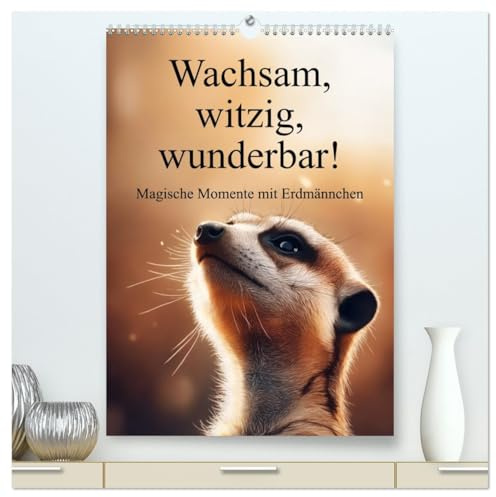 Wachsam, witzig, wunderbar! - Magische Momente mit Erdmännchen (hochwertiger Premium Wandkalender 2026 DIN A2 hoch), Kunstdruck in Hochglanz: Der ultimative Erdmännchen Kalender! (CALVENDO Tiere)