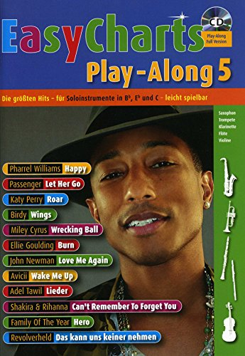 Easy Charts Play-Along: Die größten Hits spielerisch leicht gesetzt. Band 5. C/Eb/Bb-Instrument. Spielbuch.