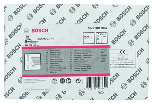 Bosch 2608200035 3.1 x 90 mm Galvanized Full Head Strip Nail