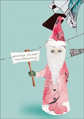 Schräge Oster/Weinachtskarte: günstige Schädlingsbekämpfung
