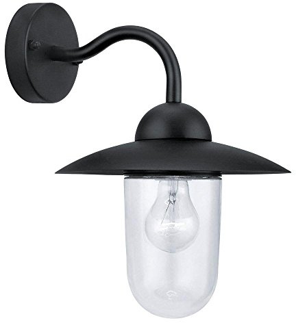 Milton – Außenleuchte, Schwarz, Höhe 31 cm – Außenleuchte Eglo Design