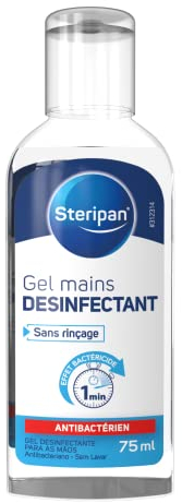 Steripan - Gel Antibactérien Pour Les Mains – Elimine Les Bactéries – Format Pratique – Parfum Agréable - 75 ML