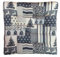 AS4HOME Stuhlkissen - Sitzkissen Patchwork Style Winter - grau - ca 40 x 40 cm