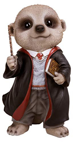 Vivid Arts Baby Wizard Meerkat Resin Home or Garden Decoration | XMK-2302-D