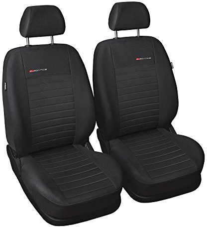 Sitzbezüge Autositzbezug Komplettset Universal Grau,Elegance, kompatibel mit Toyota Yaris Front 1+1