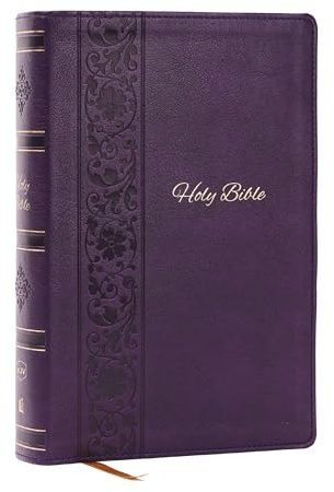 KJV Holy Bible: Personal Size Giant Print, Purple Leathersoft, Red Letter, Comfort Print: King James Version: King James Version, Purple, Leathersoft, ... Size, Giant Print, Red Letter, Comfort Print