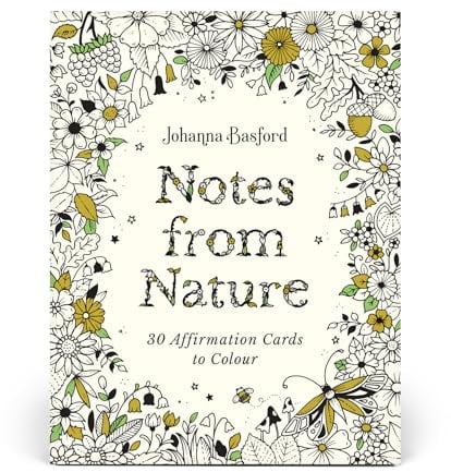 Johanna Basford's Notes from Nature: 30 Affirmation Cards to Colour