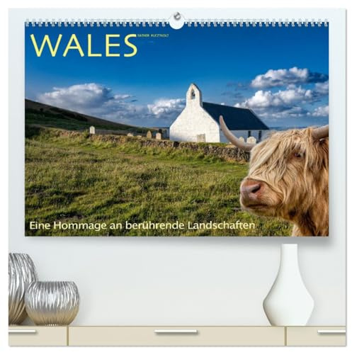 Wales - Eine Hommage an berührende Landschaften (hochwertiger Premium Wandkalender 2026 DIN A2 quer), Kunstdruck in Hochglanz: Wales in einem großen ... Orten und Küsten. (CALVENDO Orte)
