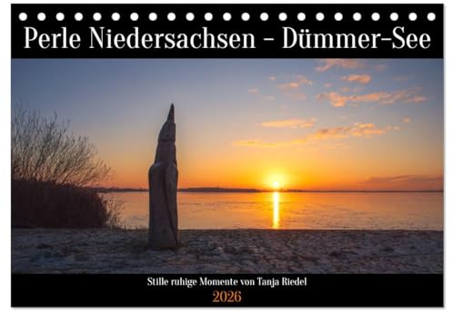 Perle Niedersachsen - Dümmer-See (Tischkalender 2026 DIN A5 quer), CALVENDO Monatskalender: 12 Malerische Natur Momente am Dümmer-See zur blauen Stunde (CALVENDO Orte)
