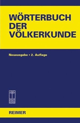 Wörterbuch der Völkerkunde: Mit 1250 Stichwörtern