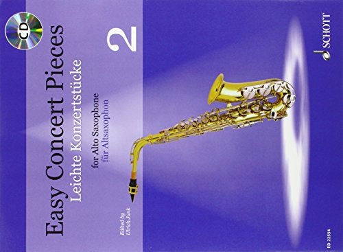 Leichte Konzerstücke: 23 Stücke aus 6 Jahrhunderten. Band 2. Alt-Saxophon und Klavier. (Easy Concert Pieces, Band 2)