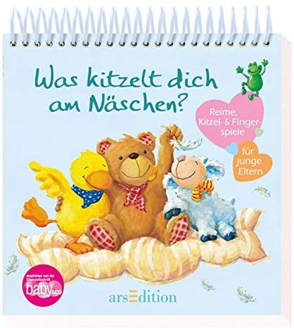 Was kitzelt dich am Näschen?: Reime, Kitzel- & Fingerspiele für junge Eltern | Aufsteller mit Reimen, Kitzel- & Fingerspielen für junge Eltern, Geschenk zur Geburt