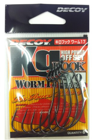 Decoy FRESHWATER RAZOR SHARP HIGH POWER OFFSET HOOK 17-KG WORM