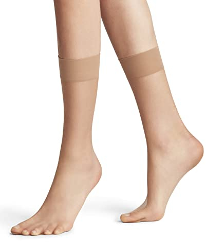 FALKE Damen Socken Shelina 12 DEN W So ultra-transparent einfarbig 1 Paar, Hautfarben Sun 4299, 35-38
