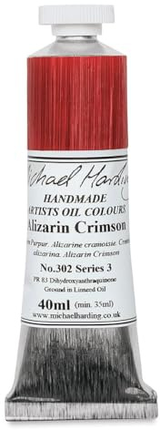 Michael Harding Oil Colour : 40ml Alizarin Crimson