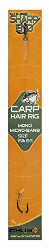 Chub Mono Rig Micro Barb gebundene Karpfenhaken SZ 10 Karpfenrig