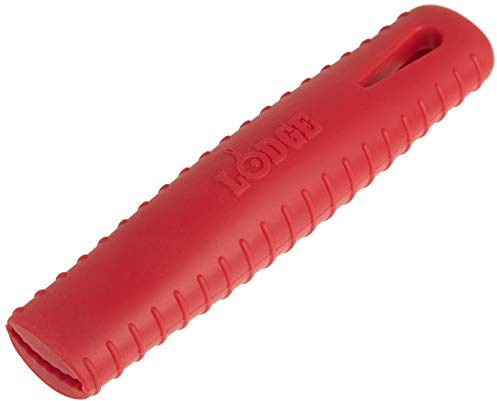 Lodge Silicone Hot Handle Holder for Seasoned Steel Pans, Red