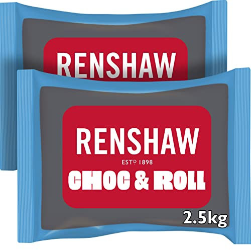 Renshaw Choc n Roll Chocolate Flavoured Fondant Icing - Brown, 5 kg (Pack of 1)