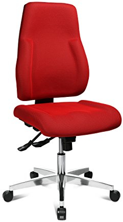 Topstar P91 Bürodrehstuhl, Stoff, Rot, 68 x 48 x 111 cm