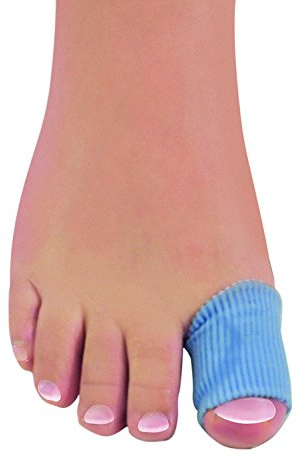 Antibacterial Digital Cap Strip Cut to Size Finger and Toe Sleeves Covers Contain Soothing Mineral Oil Relieve Pressure on Ingrown Toenails, Hammertoes, Corns and Toe Tips Latex Free Medium Pk of 32