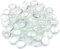 ARSUK Pebbles Vidrio para Pintar macetas de Plantas jarrones artesanías Blancas Decorativas afrutadas pecera eléctrica Redonda Pebble Art Acuario Grande jarrón (170-180 Guijarros Transparentes)