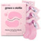Award Winning Under Eye Mask - Reduce Dark Circles, Puffy Eyes, Undereye Bags, Wrinkles - Gel Under Eye Patches, Vegan Cruelty-Free Self Care by grace and stella (24 Pairs, Pink)