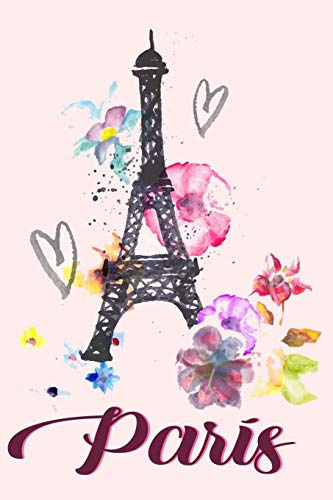 Paris: France Eiffel Tower Notebook, 120 Blank Lined Page Softcover Notes Journal, College Ruled Composition Notebook, 6x9 Blank Line