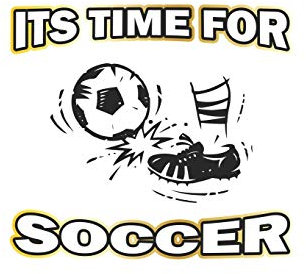 Its Time For Soccer: Tagebuch, Notizbuch, Notizheft | Geschenk-Idee für Fussball Fans | Blanko | A5 | 120 Seiten