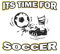 Its Time For Soccer: Tagebuch, Notizbuch, Notizheft | Geschenk-Idee für Fussball Fans | Blanko | A5 | 120 Seiten