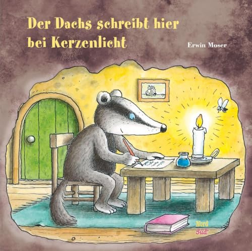 Der Dachs schreibt hier bei Kerzenlicht (Minis)
