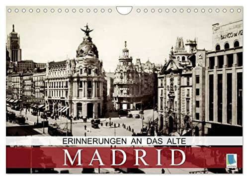 Erinnerungen an das alte Madrid (Wandkalender 2026 DIN A4 quer), CALVENDO Monatskalender: Madrid auf historischen Postkarten (CALVENDO Orte)