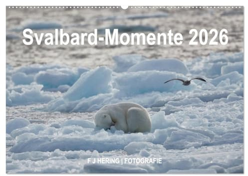 Svalbard-Momente (Wandkalender 2026 DIN A2 quer), CALVENDO Monatskalender: Spitzbergen, Nordaustlandet und Kvitoya (CALVENDO Natur)