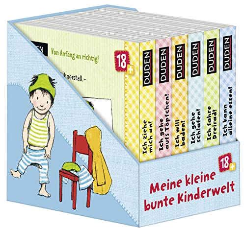 Duden 18+: Meine kleine bunte Kinderwelt (Würfel): 6 Mini-Bücher (Pappbilderbuch Bücher-Würfel, Band 5)