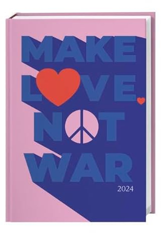 Peace Kalenderbuch A5 2024. Friedens-Kunst im Taschenformat: Mit diesem Terminkalender für unterwegs behalten Sie immer den Überblick! Praktischer Planer mit Illustrationen