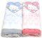 Hello Kitty Set asciugamani 2 pz 31.5X15.7 100% cotone vasca doccia Rosa Blu