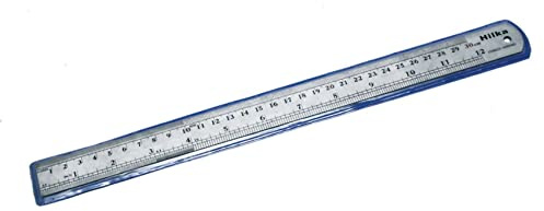 12 MATT STAINLESS STEEL RULER
