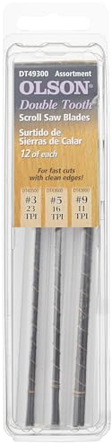 Olson SA4930 Lot de 36 lames de scie à chantourner à double denture
