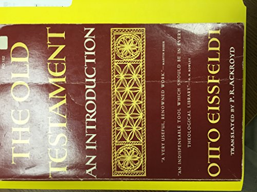Old Testament, an Introduction