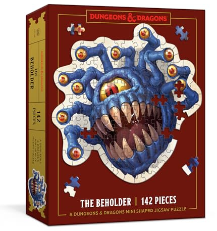 Dungeons & Dragons Mini Shaped Jigsaw Puzzle - The Beholder Edition: 142-piece Collectible Puzzle for All Ages