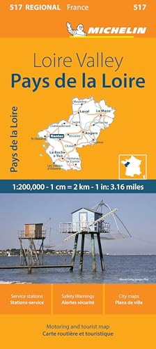 France: Loire Valley Map 517 (Michelin Maps, 517)