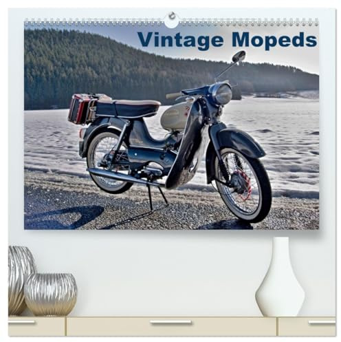 Vintage Mopeds (hochwertiger Premium Wandkalender 2026 DIN A2 quer), Kunstdruck in Hochglanz: Kleine Krafträder aus vergangenen Zeiten die unser Leben begleitet haben (CALVENDO Mobilitaet)
