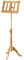 K&M 117 Holz-Notenpult – Solides Buchenholz Naturbelassen – Von 96 – 132 cm ausziehbarer XXL-Notenständer im Barockstil